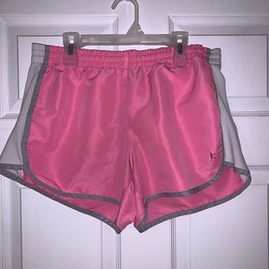 pink athletic shorts